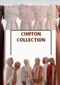Chiffon Scarf Dubai Hijab High Quality Elegant Sarong Shawl Wrap Plain Maxi Soft - Picture 1 of 69