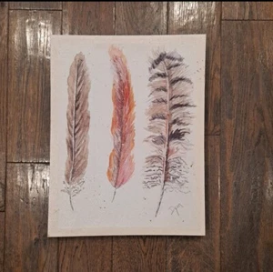 Beverly Dyer Feathers Wall Hanging - Picture 1 of 7