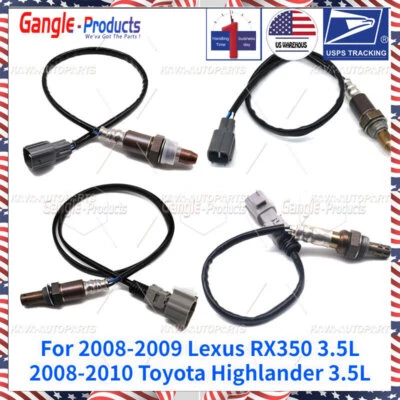 Sensor de oxígeno aguas arriba y aguas abajo 4 piezas para Toyota Highlander 2008-2010 3,5 L Foto 1 de 4