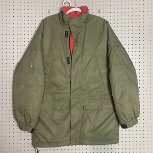 Chaqueta Abrigo Vintage Nike Verde Pesado Para Hombre M Forrado de Vellón y2k Snowboard - Imagen 1 de 11