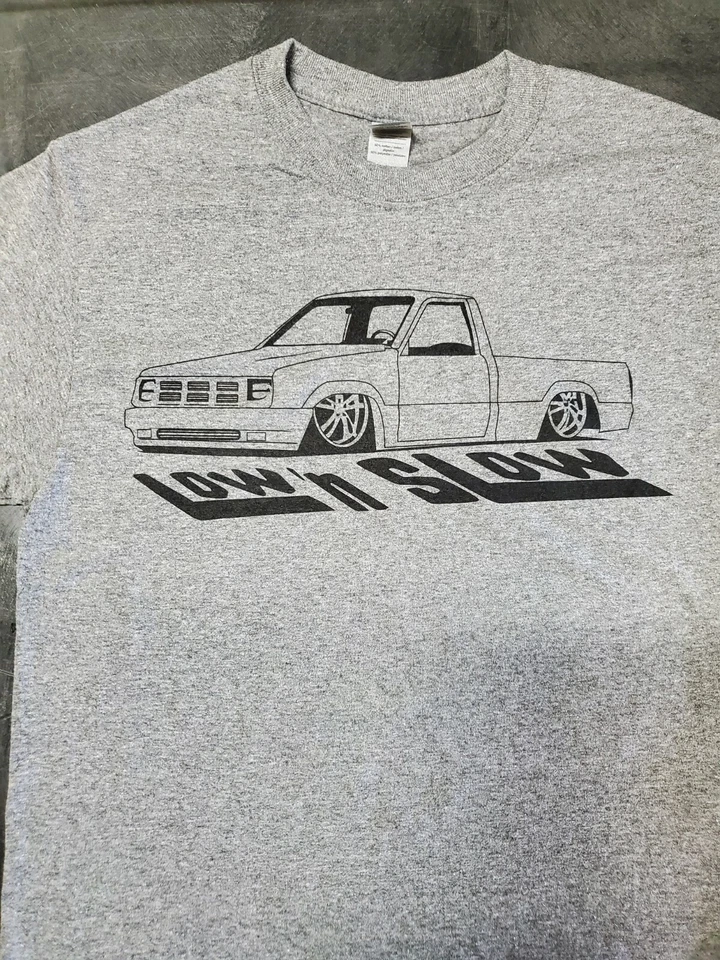 Mazda B series B2000 Low n Slow Gray T-Shirt Mens Mini Truckin - Image 1 of 1