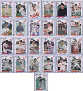 Boston Red Sox 1988 Fleer Baseball Team Set 25 cards