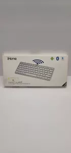 iHome Bluetooth Wireless Keyboard IMAC-K111S iPad Apple TV Mac New - Picture 1 of 4