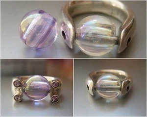 2x Hermosa Perla "Iris" - Compatible con Anillo Tipit M - 10mm - - Imagen 1 de 4
