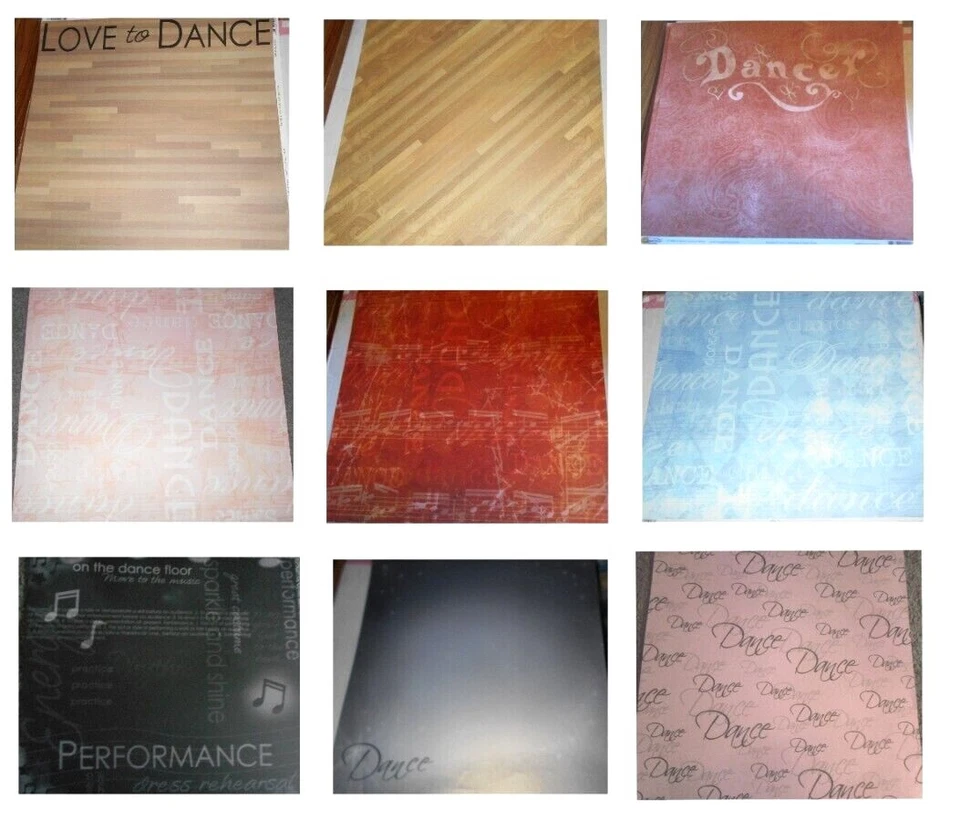 Cartulina de baile 12 x 12 ELIGE bailarín baile recital actuación piso amor Foto 1 de 1