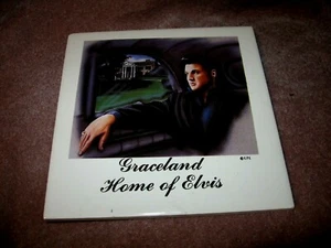 Vintage Elvis Presley Ceramic Tile Trivet Graceland Gift Creations SAMPLE EPE - Picture 1 of 6