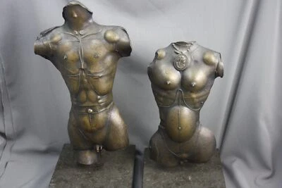 Paul Wunderlich - Torso masculino y femenino (1983) escultura de bronce 17/250 Foto 1 de 4