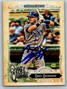 2017 Topps Gypsy Queen #55 Corey Dickerson autógrafo/firmado Tampa Bay Rays - Imagen 1 de 2