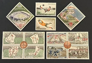 Travelstamps: 1963 Monaco Stamps Scott #553-564 Soccer, Football Mint MNH OG - Picture 1 of 5