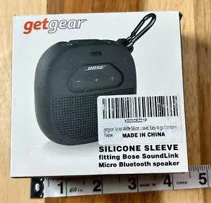 Getgear Silikonhülle schwarz für Bose SoundLink Micro Bluetooth Lautsprecher NUR HÜLLE - Bild 1 von 6