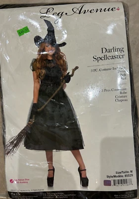 Darling Spellcaster Witch Leg Avenue Dress Costume Large NEW Retail Packaging - Image 1 of 2