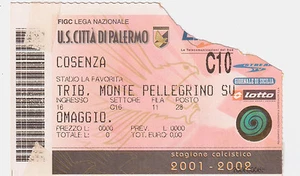 54248 258/tt BIGLIETTO Stadio - PALERMO vs COSENZA - 2001/2002 - Picture 1 of 3