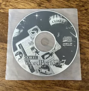Corel WordPerfect Suite 7 PC Windows CD Rom 1996 NEW - Picture 1 of 3