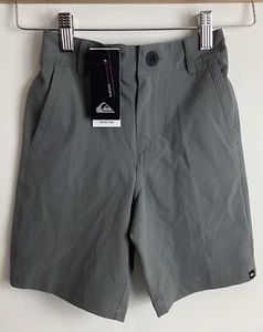 Quiksilver Shorts Boys Size 5 Dark Grey Dryflight Kids Zip Button BNWT - Bild 1 von 7