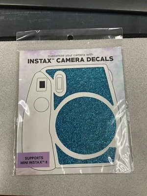 Decal for instax Mini 8/9 Camera - Blue Glitter LOT2 - image 1 of 2