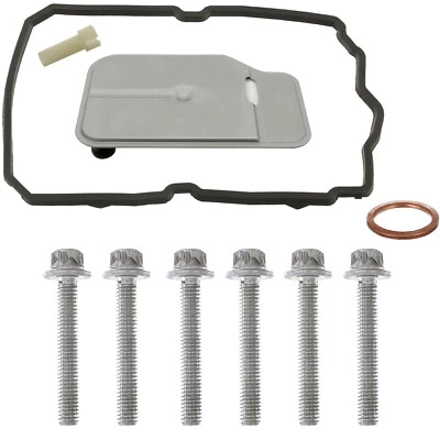Filtro de transmisión + junta + pernos de cacerola + kit de sello de tapón de drenaje para Mercedes Benz Foto 1 de 4