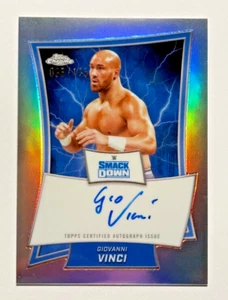 2025 WWE Topps Chrome BBA-GVN GIOVANNI VINCI Auto Silver Refractor /175 - Picture 1 of 2