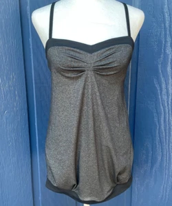 Lululemon Pure Focus Sweetheart Tank Top verstellbare wandelbare Träger Gr. 4 grau - Bild 1 von 8