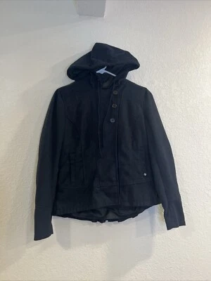 Jaqueta com Capuz CONVERSE One Star Tamanho Médio Azul Marinho Peito Duplo - Imagem 1 de 4