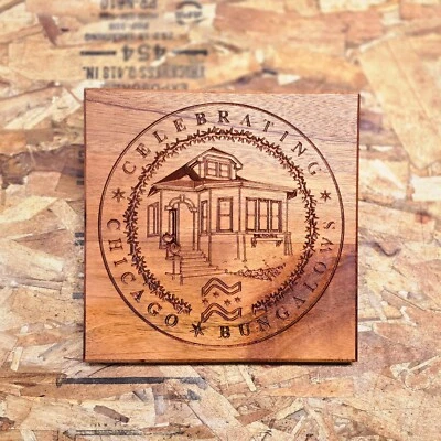 Chicago Bungalow Wall Plaque - Medium - Image 1 of 3