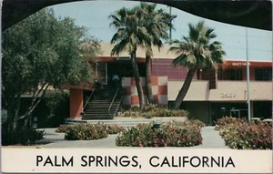 Postkarte Palm Springs, California Strip Mall Chrom #D10 - Bild 1 von 2
