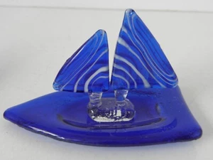 1 velero de cristal hecho a mano decoración de mesa...NUEVO Nº1 - Imagen 1 de 6