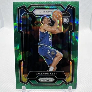 Jalen Pickett 2023-24 Panini Prizm Green Ice Rookie RC Denver Nuggets - Imagen 1 de 2