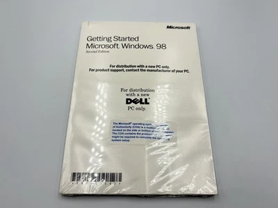 Dell Reinstallation CD Microsoft Windows 98 SE Second Edition 097MNT NEW SEALED - Image 1 of 4