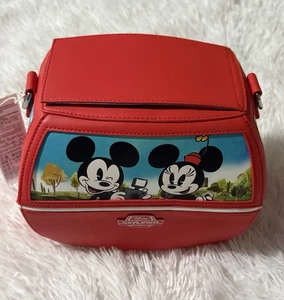 Disney Parks Loungefly Skyliner Schultertasche Handtasche Mickey Mouse Donald Duck NEU - Bild 1 von 6