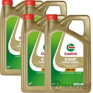 4x5L castrol edge Turbo Diesel para 5W-40 VW 505.00 505.01MB 226.5 229.31 - Imagen 1 de 4