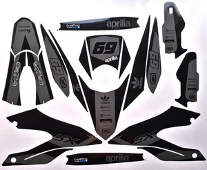 Aprilia SX 125 2018 - 2022 grau 69 EDITION DEKOR DECAL KIT Aufkleber Verkleidung - Bild 1 von 3