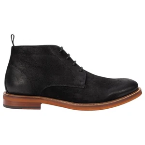 Mens Julius Marlow Uphold Black Nubuck Work Formal Leather Slip On Shoes Boots 9 - Picture 1 of 7