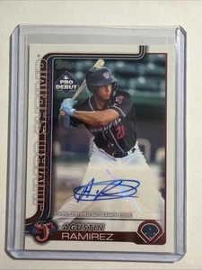 Autógrafos base debut Topps Pro 2025 #PD-44 Agustín Ramírez - Imagen 1 de 2