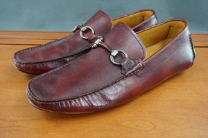 Magnanni Driving Bit Halbschuhe Schuhe Herren Größe 10,5 Braun Leder Slipper Elegant - Bild 1 von 14