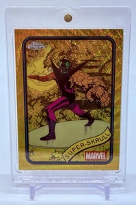 2025 Topps Chrome Marvel Super-Skrull #11 Gold Wave Refractor #’d/50 Fantastic 4 - Picture 1 of 2