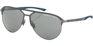 Porsche Design Patrick Dempsey Men's Black Aviator Sunglasses - P8965 62A Italy - Picture 1 of 4