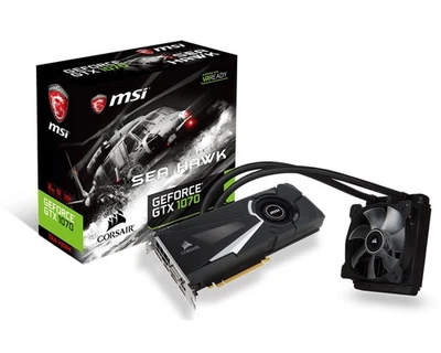 MSI GeForce GTX 1070 Sea Hawk Corsair WATER COOLED 8GB GPU - Image 1 of 4