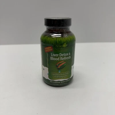 Irwin Naturals Desintoxicación del hígado y refresco sanguíneo 60 cápsulas blandas nuevas | Exp. 03/2027 Foto 1 de 4