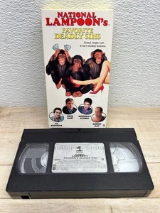Vtg "National Lampoon's Favorite Deadly Sins" 1995 VHS Movie Joe Mantegna - Picture 1 of 9