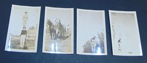 1945 Sunnyside Washington Fotos, Mann auf Leiter ins Nirgendwo + - Bild 1 von 3