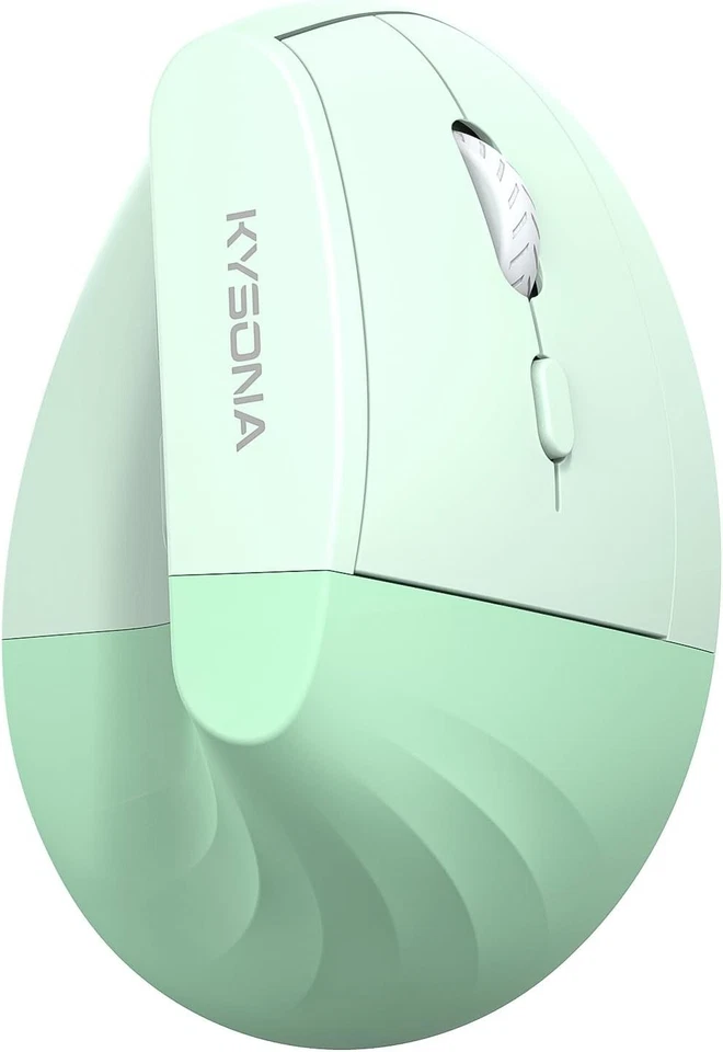 KYSONA EM18 Vertical Mouse – Bluetooth & 2.4G, 5-Level DPI, Silent – Green - Image 1 of 4