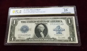 Fr#237 1923 $1 SILVER CERTIFICATE | PCGS 25 VERY FINE | Blue Seal Large Size - Picture 1 of 2