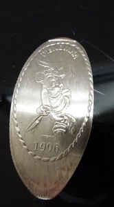 DISNEYANA CONV. 1996 MICKEY BRAVE LITTLE TAYLOR PRESSATO DISNEY QUARTER - Foto 1 di 3