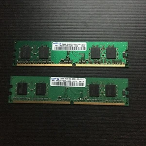 Coppia di RAM DDR2 desktop Samsung 256MB PC2-3200U-333-12-C1 - Foto 1 di 3