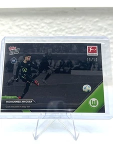 Tarjeta Topps AHORA Bundesliga 24-25 Mohammed Amoura/10 Rookie RC VfL Wolfsburg 123 - Imagen 1 de 2