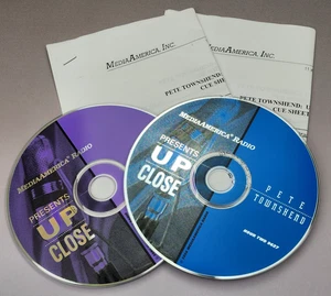 UP CLOSE! RADIO SHOW / PETE TOWNSHEND - THE WHO / 2-HOUR CD SHOW + CUE SHEETS - Imagen 1 de 5