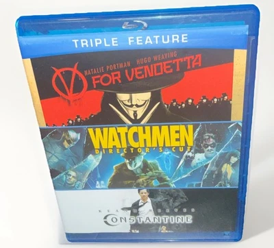 V for Vendetta / Watchmen / Constantine (Blu-Ray) - Used - Image 1 of 4