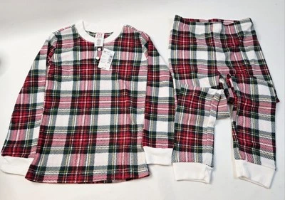 PJ Place Toddler Pajamas 2 Piece Set Christmas Holiday Size 5T Red Green White - Image 1 of 4