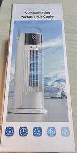 16" Portable 90° Oscillating Air Cooler 4-in-1, Fan w/ Remote 4 Speeds Timer NIB - Picture 1 of 4