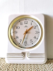 Dugena Ceramic Kitchen Clock 617 with Junghans Quartz Movement 24x19.5x3cm - Picture 1 of 6